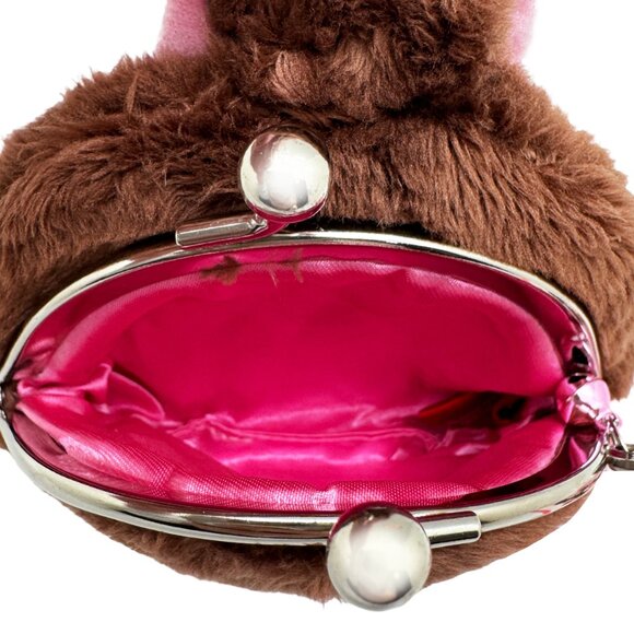 Monchhichi-Chan Face Plush Coin Bag - Picture 3 of 4